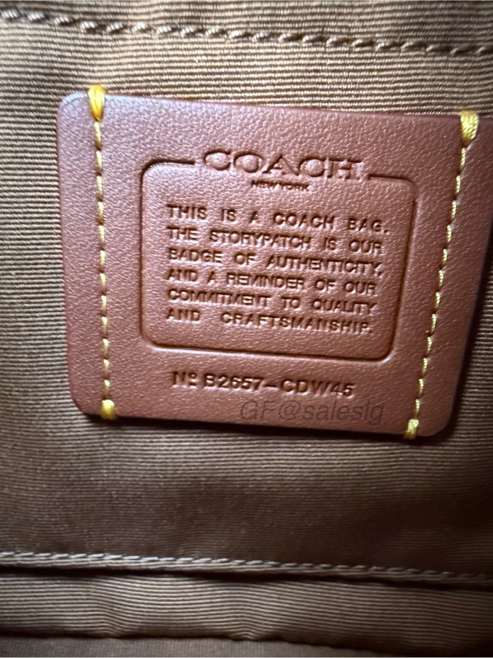 NWT Coach Teri Shoulder Crossbody Bag Haircalf Cow Print CDW45 Gold /Tan Brown - Picture 15 of 16